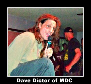 Dave Dictor of MDC